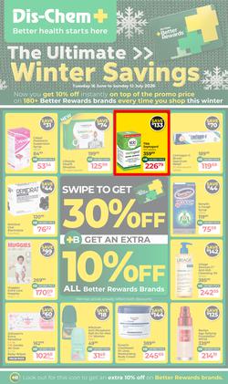Dis-Chem : The Ultimate Winter Savings (16 June - 12 July 2026), page 1