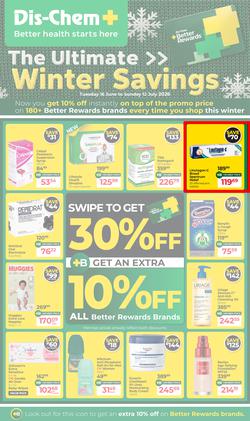 Dis-Chem : The Ultimate Winter Savings (16 June - 12 July 2026), page 1