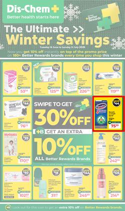 Dis-Chem : The Ultimate Winter Savings (16 June - 12 July 2026), page 1