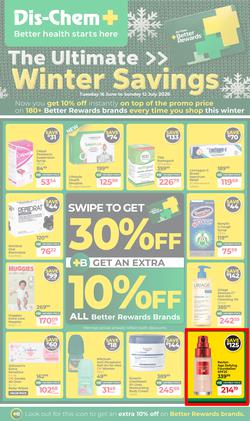 Dis-Chem : The Ultimate Winter Savings (16 June - 12 July 2026), page 1