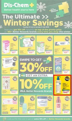Dis-Chem : The Ultimate Winter Savings (16 June - 12 July 2026), page 1