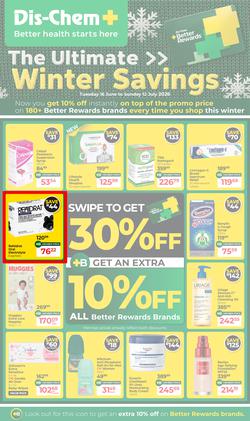 Dis-Chem : The Ultimate Winter Savings (16 June - 12 July 2026), page 1