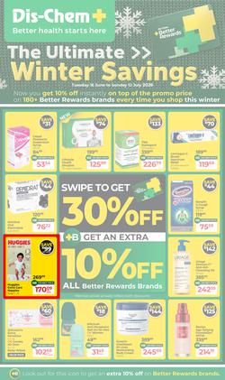 Dis-Chem : The Ultimate Winter Savings (16 June - 12 July 2026), page 1
