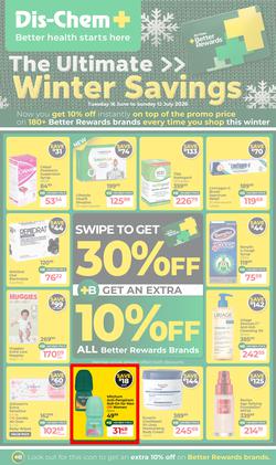 Dis-Chem : The Ultimate Winter Savings (16 June - 12 July 2026), page 1