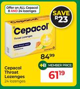 Cepacol Throat Lozenges 24 Lozenges