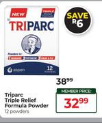 Triparc Triple Relief Formula Powder 12 Powders