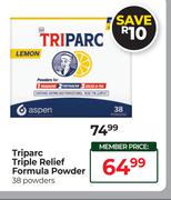 Triparc Triple Relief Formula Powder 38 Powders