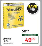 Sinulex Forte 10 Capsules
