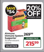 Airmune Immune System Supporter 30 Effervescent Tablets