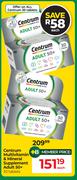 Centrum Multivitamin and Mineral Supplement Adult 50+ - 30s