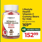 Lifestyle Health Vitamin C Gummy Bears For Kids 60 Gummies