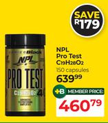 NPL Pro Test C19H28O2-150 Capsules