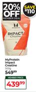MyProtein Impact Creatine-500g