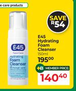 E45 Hydrating Foam Cleanser-150ml