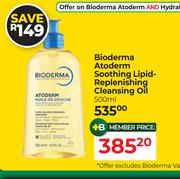 Bioderma Atoderm Soothing Lipid Replenishing Cleansing Oil-500ml