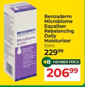 Benzaderm Microbiome Equaliser Rebalancing Daily Moisturiser-50ml