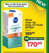 Nivea Clear Up Daily UV Fluid SPF50+-40ml
