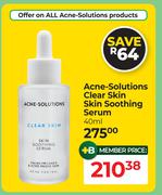 Acne Solutions Clear Skin Soothing Serum-40ml