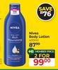 Nivea Body Lotion-For 2 x 400ml