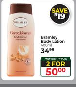 Bramley Body Lotion-For 2 x 400ml