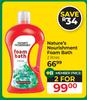 Nature's Nourishment Foam Bath-For 2 x 2L