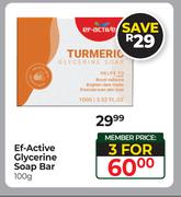Ef-Active Glycerine Soap Bar-For 3 x 100g