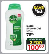 Dettol Shower Gel-For 2 x 500ml