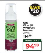 ORS Olive Oil Wrap/Set Mousse-207ml