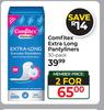 Comfitex Eztra Long Pantyliners-For 2 x 30's Pack