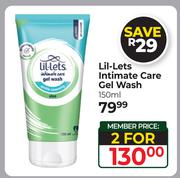 Lil-Lets Intimate Care Gel Wash-For 2 x 150ml