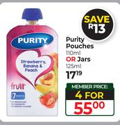 Purity Pouches 110ml Or Jars 125ml-For 4