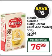 Nestle Cerelac Baby Cereal (Just Add Water)-500g