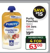 Purity Pouches 150ml Or Jars 200ml-For 4