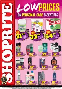 Shoprite Eastern Cape : Personal Care Essentials (08 June - 21 June 2026)