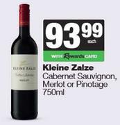Kleine Zalze Cabernet Sauvignon, Merlot Or Pinotage-750ml