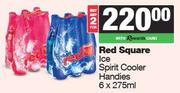 Red Square Ice Spirit Cooler Handies-For 2 x 6 x 275ml