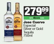 Jose Cuervo Especial Silver Or Gold Tequila-750ml Each