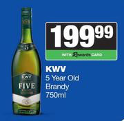 KWV 5 Year Old Brandy-750ml