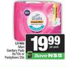 Lil-Lets Maxi Sanitary Pads 8s/10s Or Pantyliners 20s-Per Pack