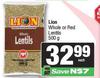 Lion Whole Or Red Lentils-500g
