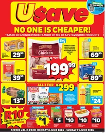 Usave Gauteng, Mpumalanga, North West & Limpopo : Low Price Savings (08 June - 21 June 2026)
