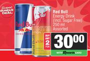Red Bull Energy Drink Assorted-For Any 2 x 250ml