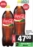 Coca Cola (Regular Only)-For 2 X 2Ltr