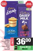 Cadbury Chocolate Slabs Assorted-For Any 2 x 80g