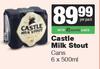 Castle Milk Stout Cans-6 x 500ml Per Pack