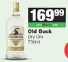Old Buck Dry Gin-750ml