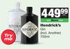 Hendrick's Gin (Incl Flavours)-750ml Each