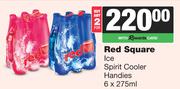 Red Square Ice Spirit Cooler Handies-For Any 2 x 6 x 275ml