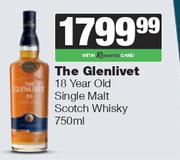 The Glenlivet 18 Year Old Single Malt Scotch Whisky-750ml
