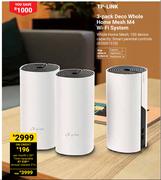 TP Link 3 Pack Deco Whole Home Mesh M4 WiFi System 850001510